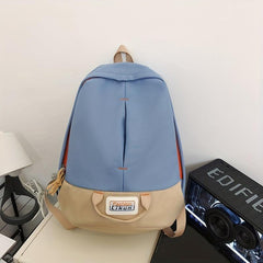 Colorblock Large Capacity Backpack School Bag for Girls