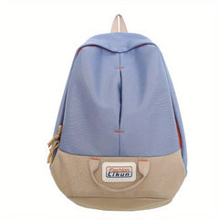 Colorblock Large Capacity Backpack School Bag for Girls