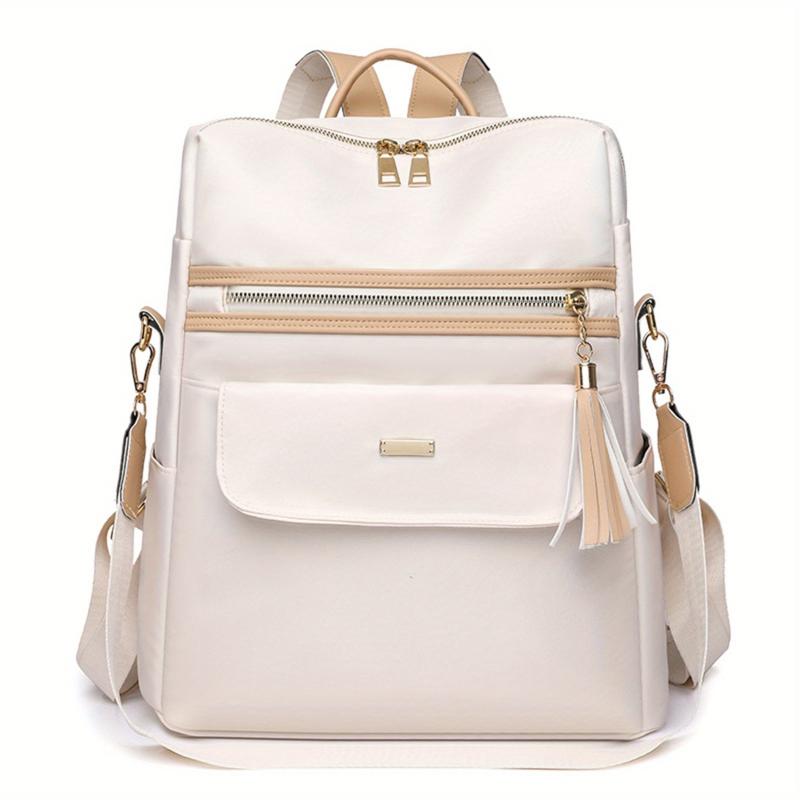 Tassel Large Capacity Preppy Backpack Lightweight Laptop Daypack