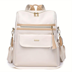 Tassel Large Capacity Preppy Backpack Lightweight Laptop Daypack