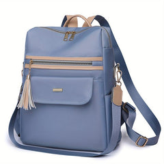 Tassel Large Capacity Preppy Backpack Lightweight Laptop Daypack