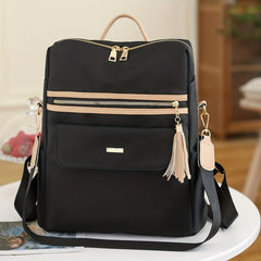 Tassel Large Capacity Preppy Backpack Lightweight Laptop Daypack