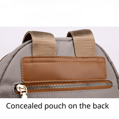 Colorblock Zipper Backpack Lightweight All Match Rucksack For Travel & Work