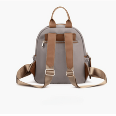 Colorblock Zipper Backpack Lightweight All Match Rucksack For Travel & Work