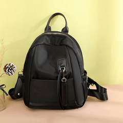 Colorblock Zipper Backpack Lightweight All Match Rucksack For Travel & Work