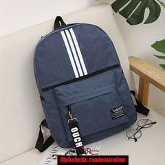Large Capacity Preppy Backpack Lightweight Nylon Laptop Bag Women's Casual