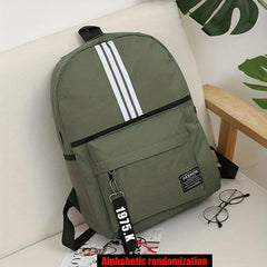 Large Capacity Preppy Backpack Lightweight Nylon Laptop Bag Women's Casual
