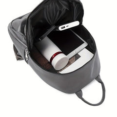 Casual Solid Backpack All Match Storage Rucksack Multifunctional Travel Bag