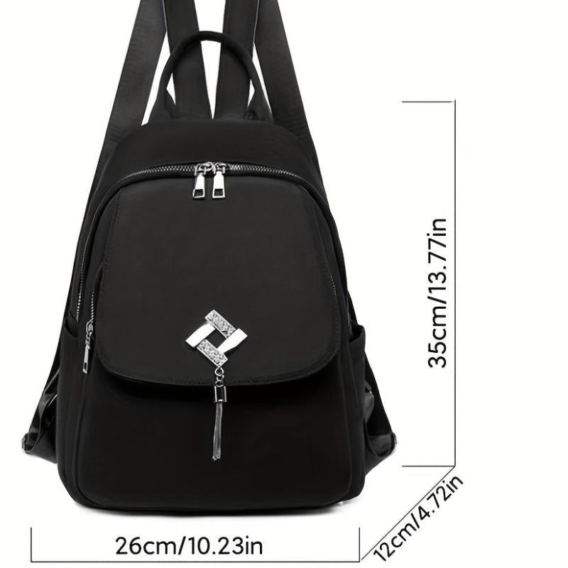 Casual Solid Backpack All Match Storage Rucksack Multifunctional Travel Bag