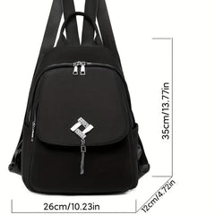 Casual Solid Backpack All Match Storage Rucksack Multifunctional Travel Bag
