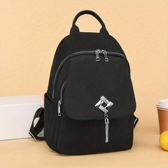 Casual Solid Backpack All Match Storage Rucksack Multifunctional Travel Bag