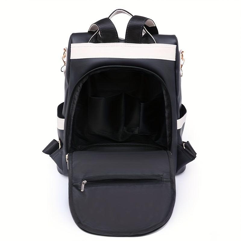 Classic Backpack Purse For Women Contrast Travel School Bag