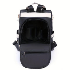 Classic Backpack Purse For Women Contrast Travel School Bag