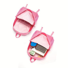 Minimalist Solid Backpack All Match Zipper Storage Bag
