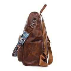 Vintage Anti Theft Backpack Purse Convertible Travel Daypack