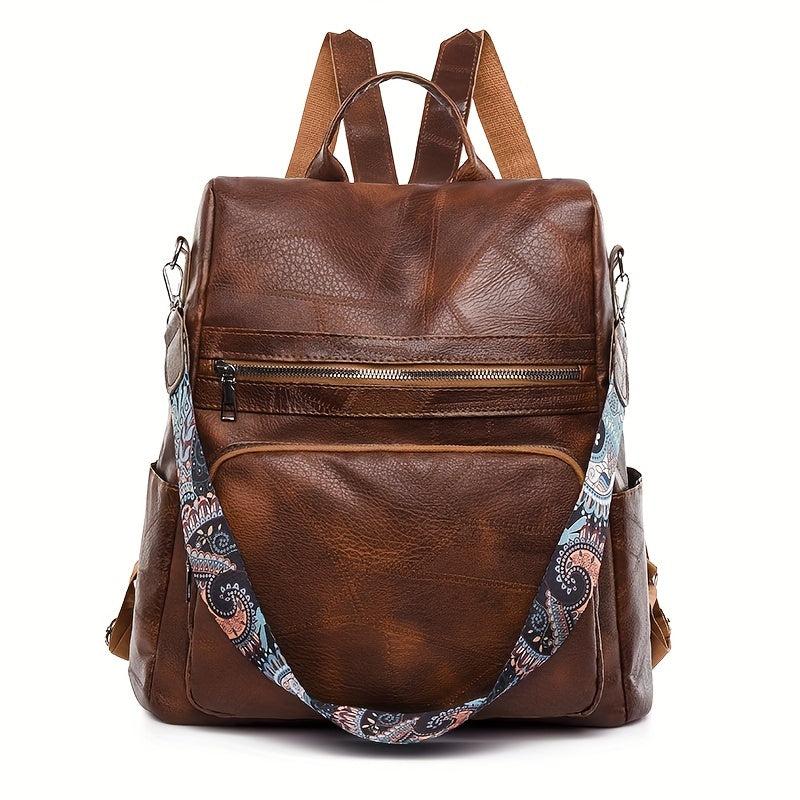 Vintage Anti Theft Backpack Purse Convertible Travel Daypack