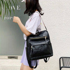 Vintage Convertible Backpack Purse Retro Daypack Women's Shoulder Bag