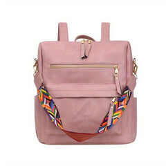Vintage Convertible Backpack Purse Retro Daypack Women's Shoulder Bag