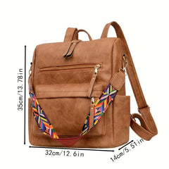 Vintage Convertible Backpack Purse Retro Daypack Women's Shoulder Bag