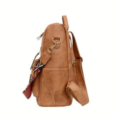 Vintage Convertible Backpack Purse Retro Daypack Women's Shoulder Bag