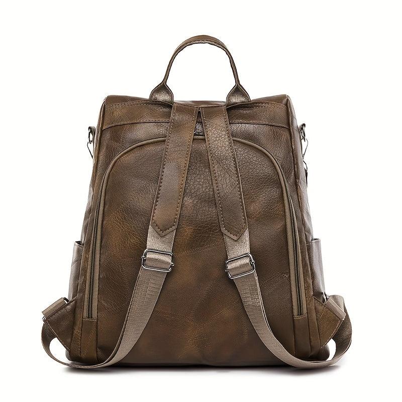 Retro Style Backpack Purse For Women Two way Shoulder Bag