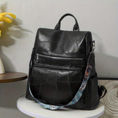 Retro Style Backpack Purse For Women Two way Shoulder Bag