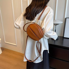 Vintage PU Leather Mini Crossbody Bag Convertible Strap Backpack