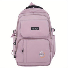 Large Capacity Preppy Backpack Waterproof Laptop Daypack