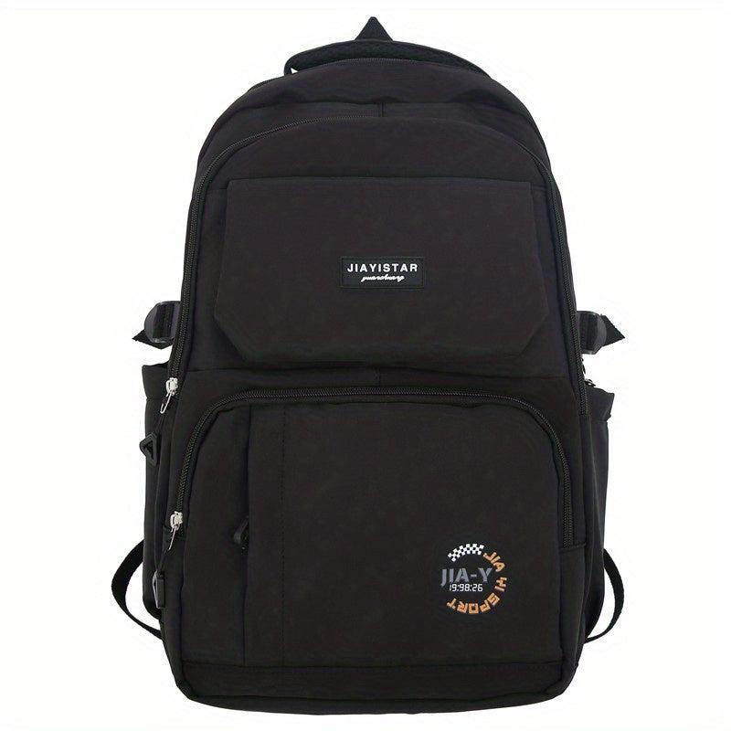 Large Capacity Preppy Backpack Waterproof Laptop Daypack