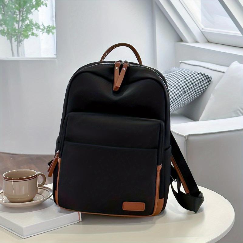 Large Capacity Preppy Backpack for School Laptop BookBag