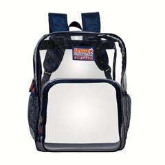 Waterproof Transparent Backpack Zipper Large Capacity Bag