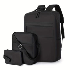 3 Pcs Casual Multifunctional Bag Sets Lightweight Laptop Backpack