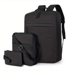 3 Pcs Casual Multifunctional Bag Sets Lightweight Laptop Backpack