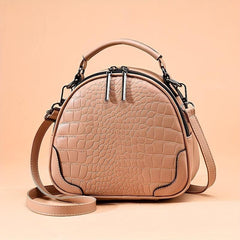 Mini Crocodile Embossed Convertible Backpack Women's Daypack