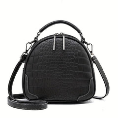 Mini Crocodile Embossed Convertible Backpack Women's Daypack