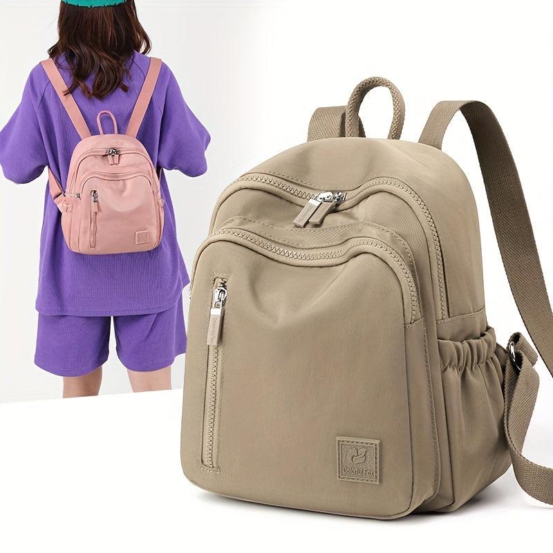 Women's Casual Nylon Backpack Waterproof Outdoor Travel Daypack