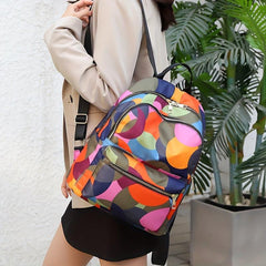 Ethnic Style Waterproof Backpack Lightweight School Bag & Purse