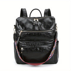 Retro Style Backpack Purse PU Leather Travel Daypack