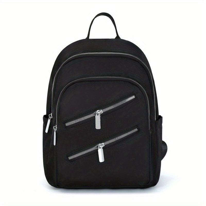 Women's Casual Minimalist Backpack Zipper Rucksack Lightweight Daypack