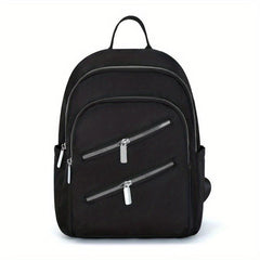 Women's Casual Minimalist Backpack Zipper Rucksack Lightweight Daypack