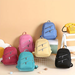 Women's Casual Minimalist Backpack Zipper Rucksack Lightweight Daypack