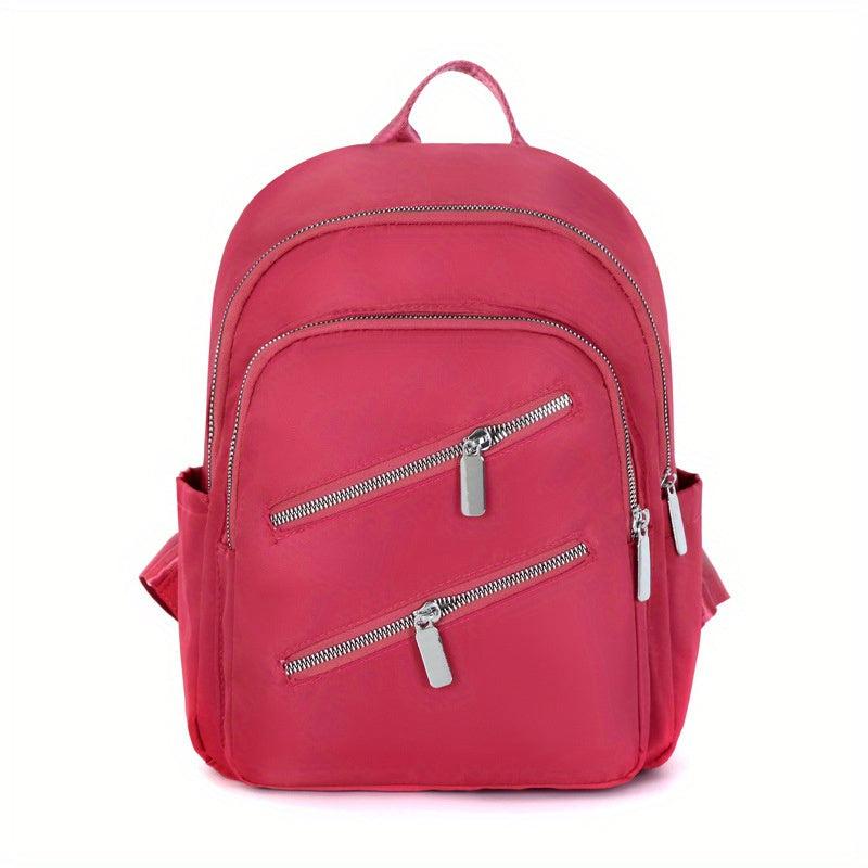 Women's Casual Minimalist Backpack Zipper Rucksack Lightweight Daypack