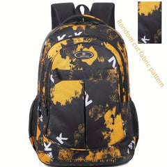 Camouflage Graffiti Large Capacity Nylon Backpack