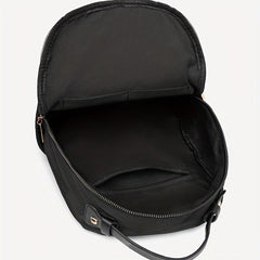 Nylon Backpack Zipper Daypack Top Handle School Bag