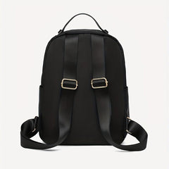 Nylon Backpack Zipper Daypack Top Handle School Bag