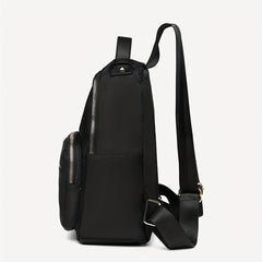Nylon Backpack Zipper Daypack Top Handle School Bag