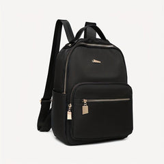 Nylon Backpack Zipper Daypack Top Handle School Bag