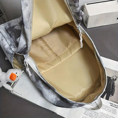 Large Capacity Tie Dye Backpack Preppy Back To School Bag Casual Travel Bag