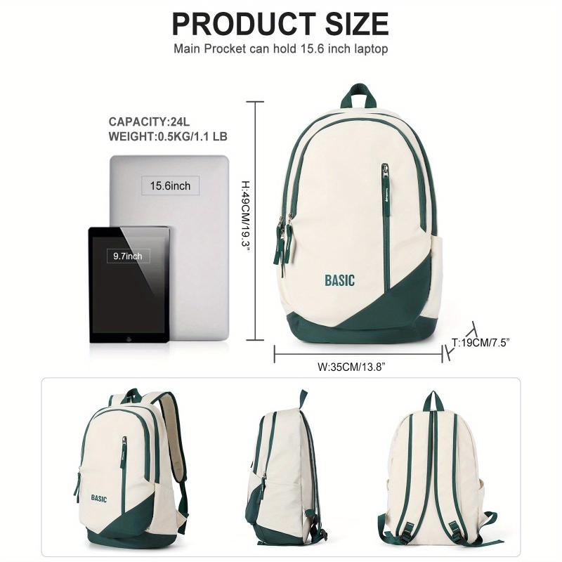 Preppy School Backpack Laptop School Bag for Students Girls