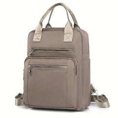Women's Nylon Backpack Casual Top Handle School Bag Waterproof Travel Daypack